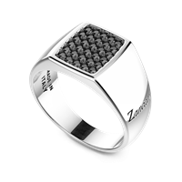 Anneau Zancan Homme in Argent ESA063 - ESA063